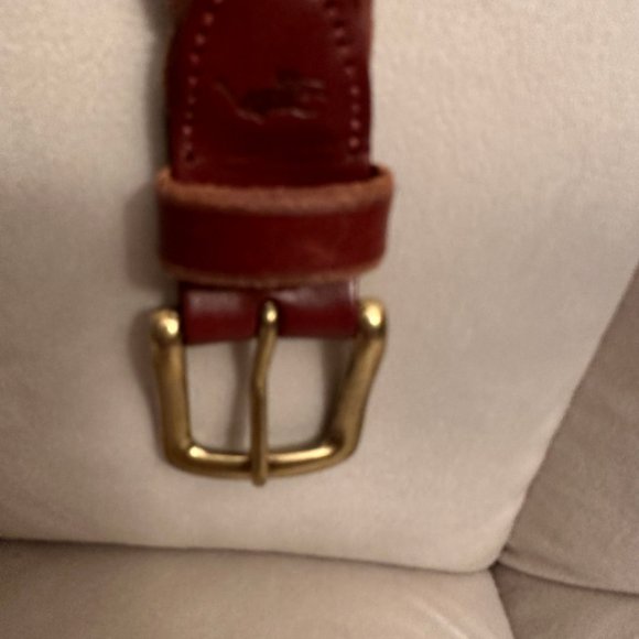 Vintage Ralph Lauren Brass Buckle Leather Braided Belt- Unisex